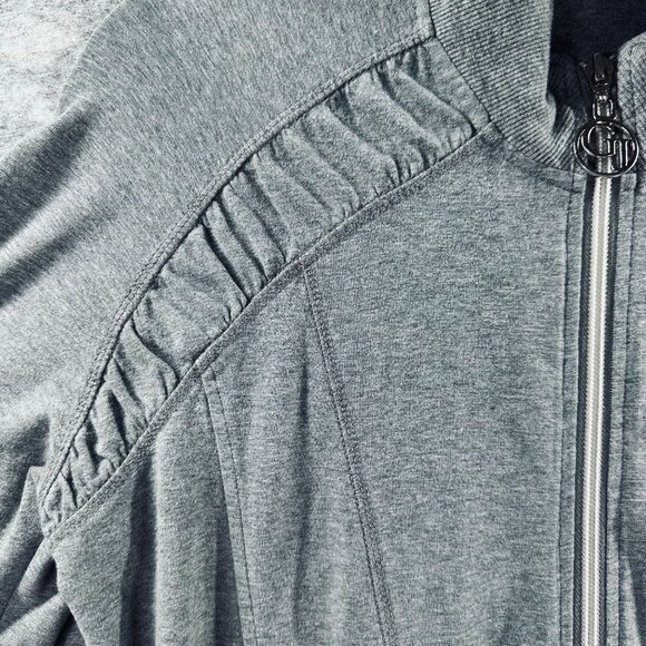 Guess Womens Zip-Up Jacket Size L Gray Athletic Style - Picture 4 of 8